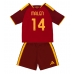 Tanie Strój piłkarski AS Roma Donyell Malen #14 Koszulka Podstawowej dla dziecięce 2026-27 Krótkie Rękawy (+ szorty)